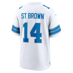 NFL Amon-Ra St. Brown Detroit Lions Game Jersey - White