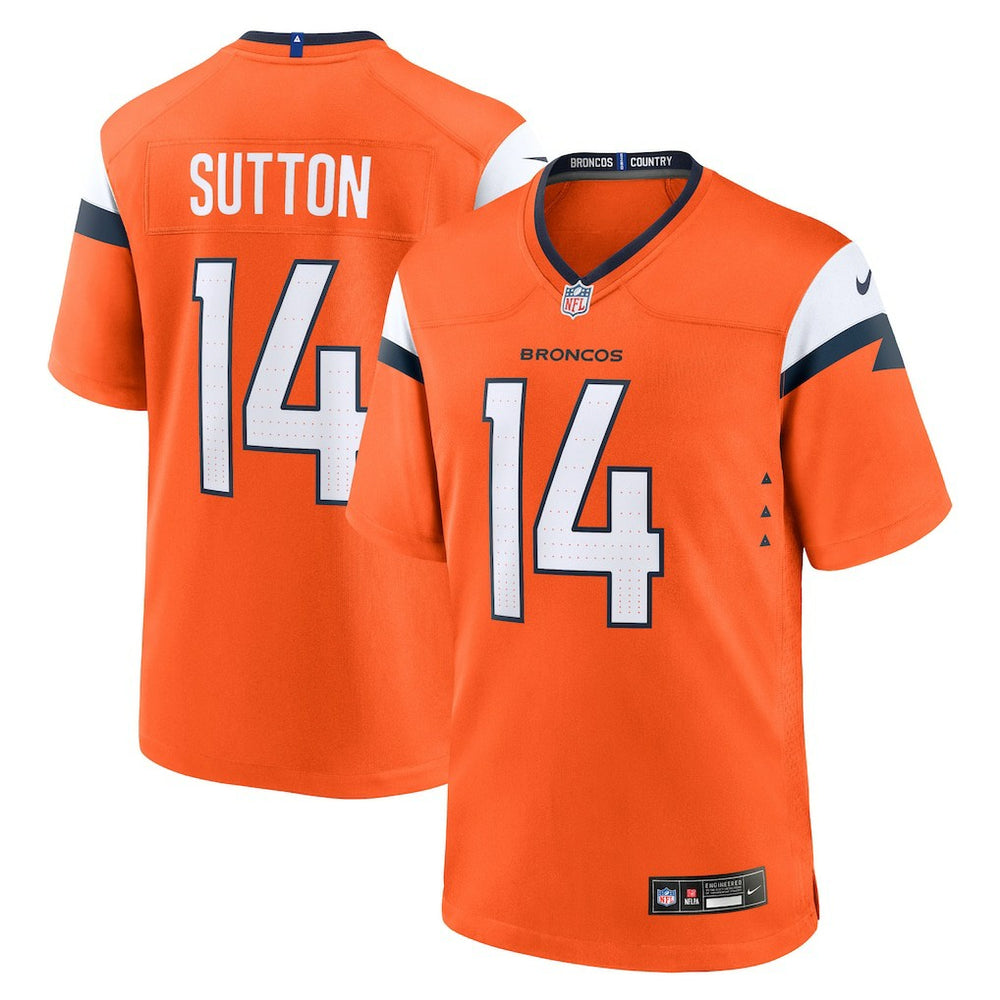 NFL Courtland Sutton Denver Broncos Mile High Collection Game Jersey - Orange