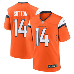 NFL Courtland Sutton Denver Broncos Mile High Collection Game Jersey - Orange
