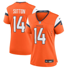 NFL Courtland Sutton Denver Broncos Women's Mile High Collection Game Jersey - Orange