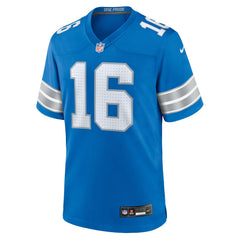 NFL Jared Goff Detroit Lions Game Jersey - Blue