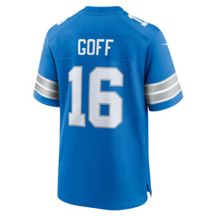 NFL Jared Goff Detroit Lions Game Jersey - Blue