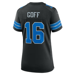 NFL Jared Goff Detroit Lions Women's 2nd Alternate Game Jersey - Black