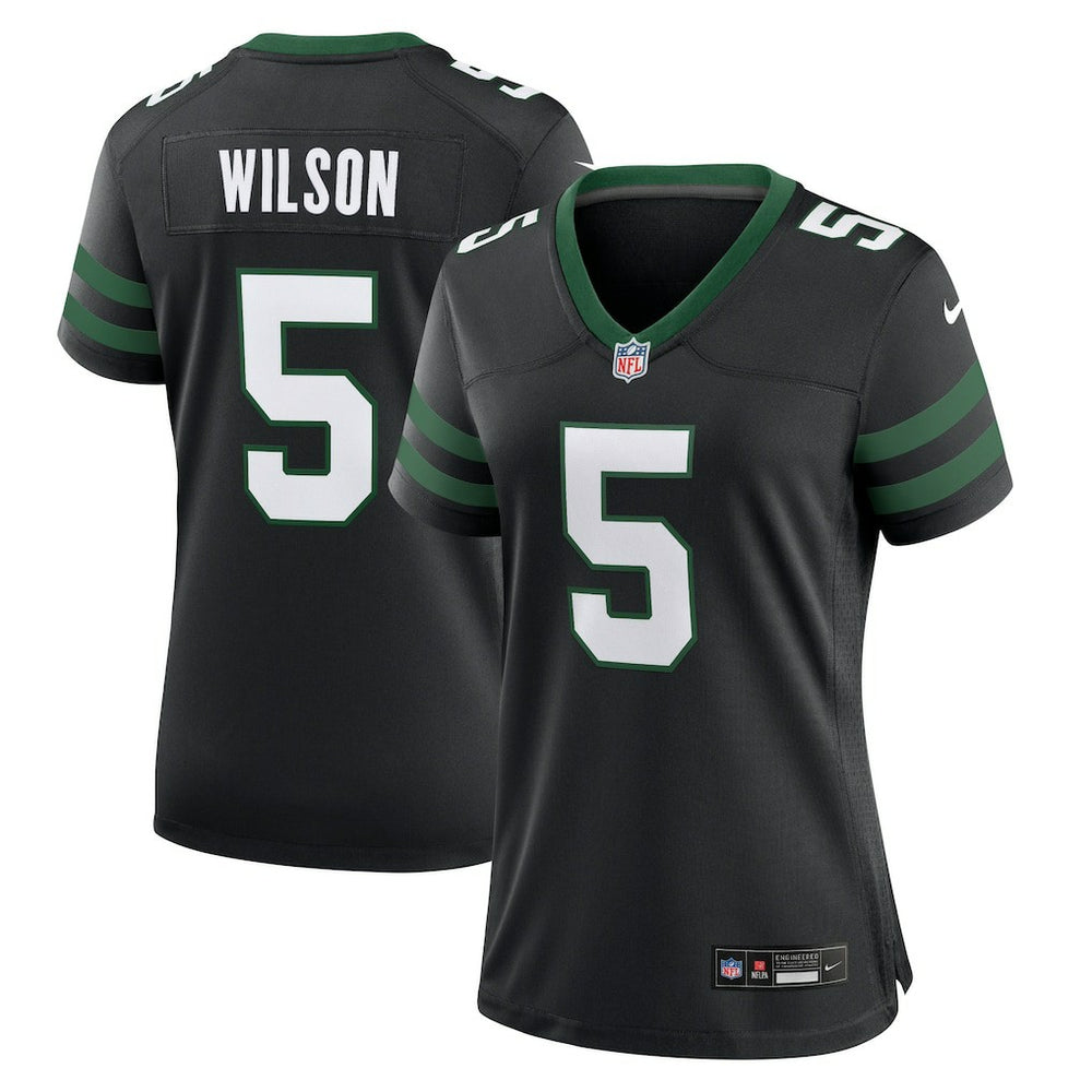 NFL Garrett Wilson New York Jets Women's Alternate Game Jersey - Legacy Black