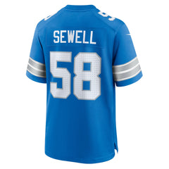 Penei Sewell Detroit Lions Game Jersey Blue