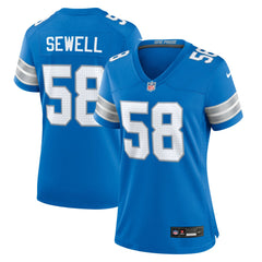 NFL Penei Sewell Detroit Lions Women's Game Jersey - Blue