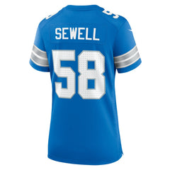 NFL Penei Sewell Detroit Lions Women's Game Jersey - Blue