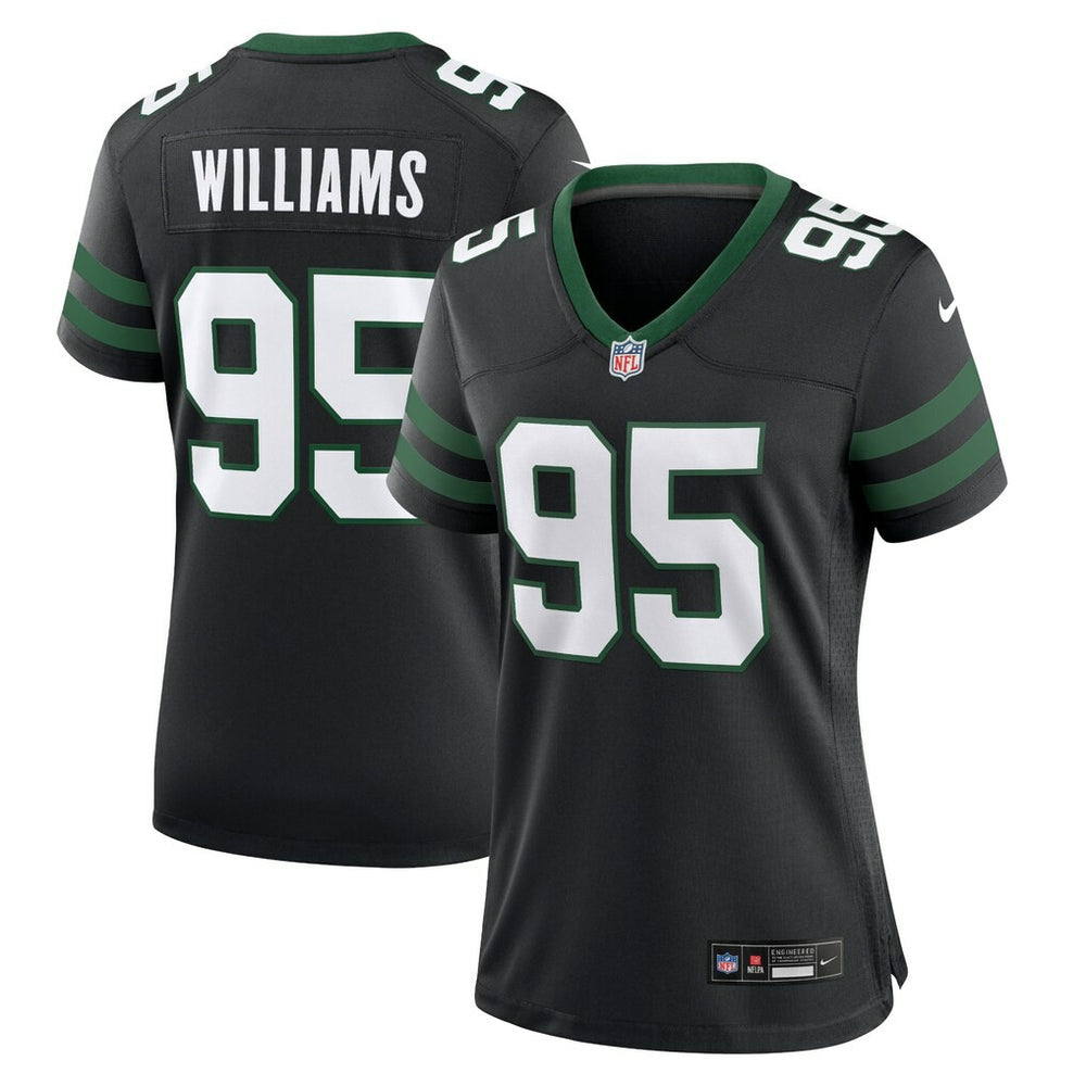 NFL Quinnen Williams New York Jets Women's Alternate Game Jersey - Legacy Black