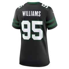 NFL Quinnen Williams New York Jets Women's Alternate Game Jersey - Legacy Black