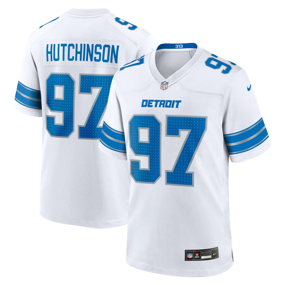 NFL Aidan Hutchinson Detroit Lions Game Jersey - White
