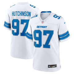 NFL Aidan Hutchinson Detroit Lions Game Jersey - White