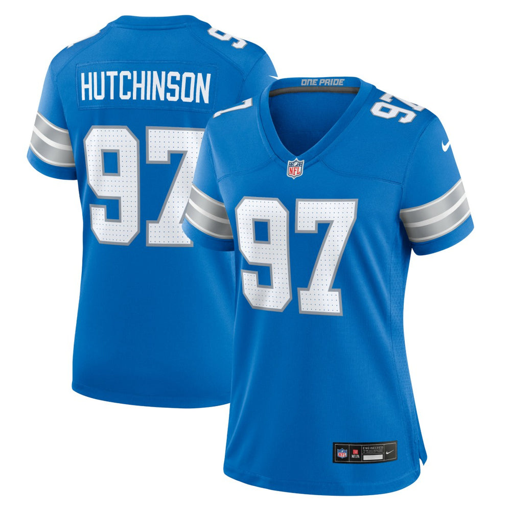 NFL Aidan Hutchinson Detroit Lions Women's Game Jersey - Blue