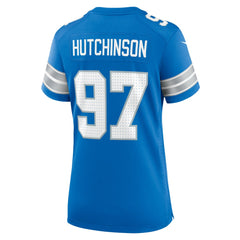 NFL Aidan Hutchinson Detroit Lions Women's Game Jersey - Blue