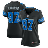 NFL Aidan Hutchinson Detroit Lions Women's 2nd Alternate Game Jersey - Black