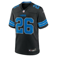 NFL Jahmyr Gibbs Detroit Lions 2nd Alternate Game Jersey - Black