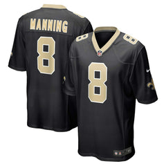 NFL Archie Manning New Orleans Saints Retired Player Game Jersey - Black