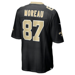 NFL Foster Moreau New Orleans Saints Game Jersey - Black