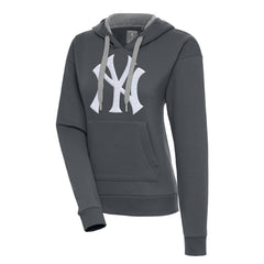 New York Yankees Antigua Women's Victory Pullover Hoodie - Charcoal Hoodies