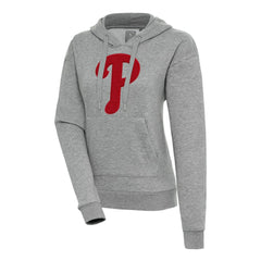 Philadelphia Phillies Antigua Women's Victory Pullover Hoodie - Heather Gray Hoodies