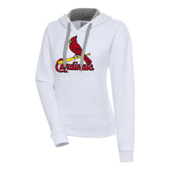 St. Louis Cardinals Antigua Women's Victory Pullover Hoodie - White Hoodies