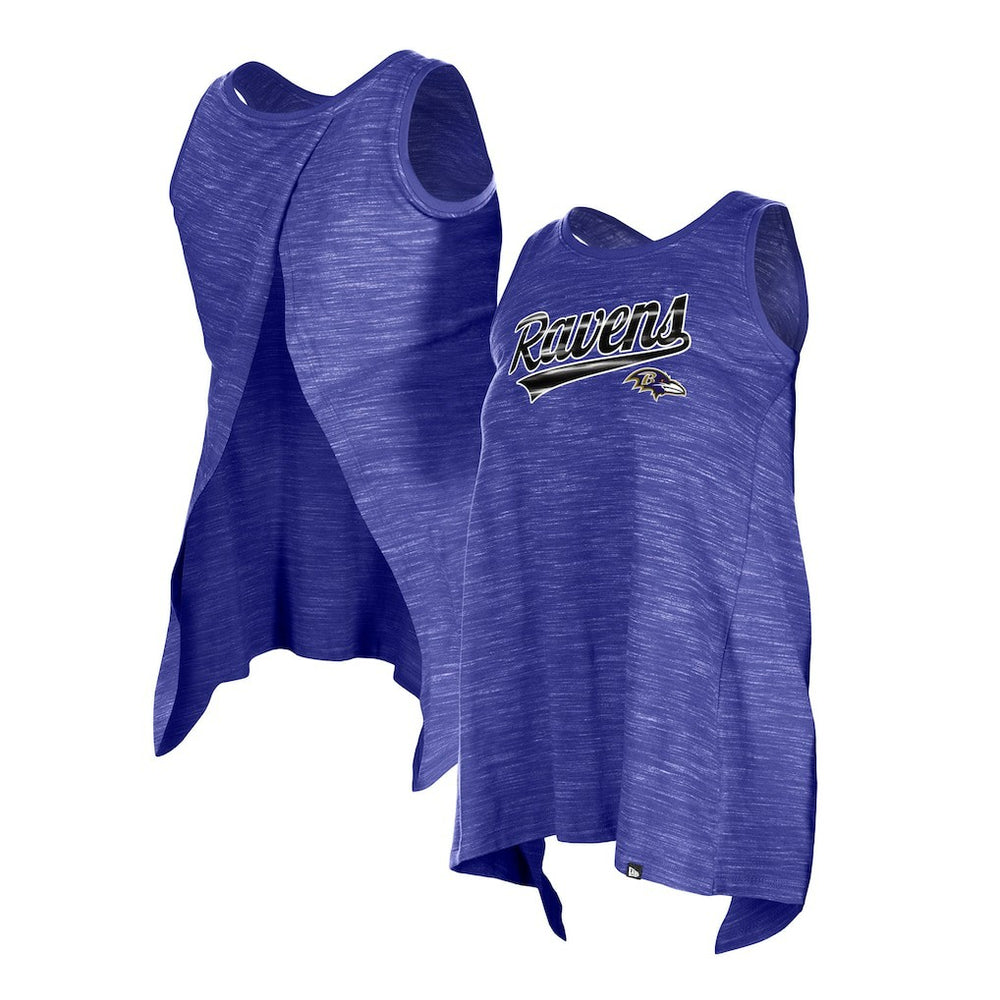 Baltimore Ravens New Era Women's Space Dye Active Tank Top Purple