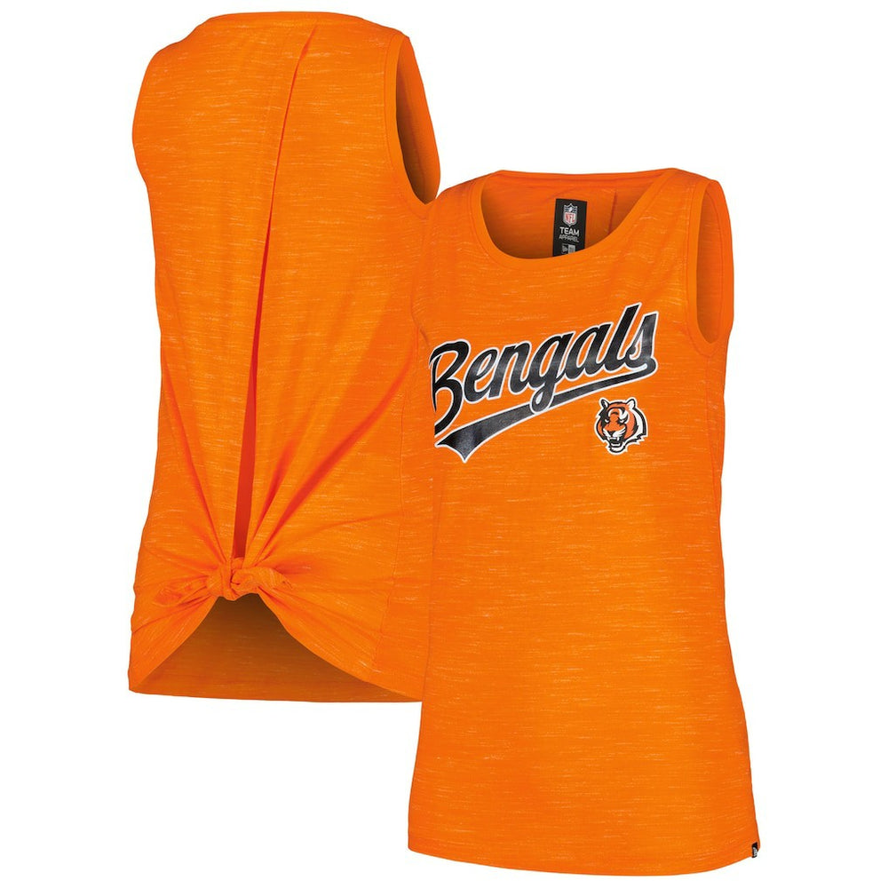 Cincinnati Bengals New Era Women's Space Dye Active Tank Top Orange