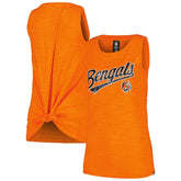 Cincinnati Bengals New Era Women's Space Dye Active Tank Top Orange