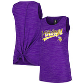 Minnesota Vikings New Era Women's Space Dye Active Tank Top Purple