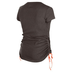 Cleveland Browns New Era Women's Ruched Side T-Shirt Brown