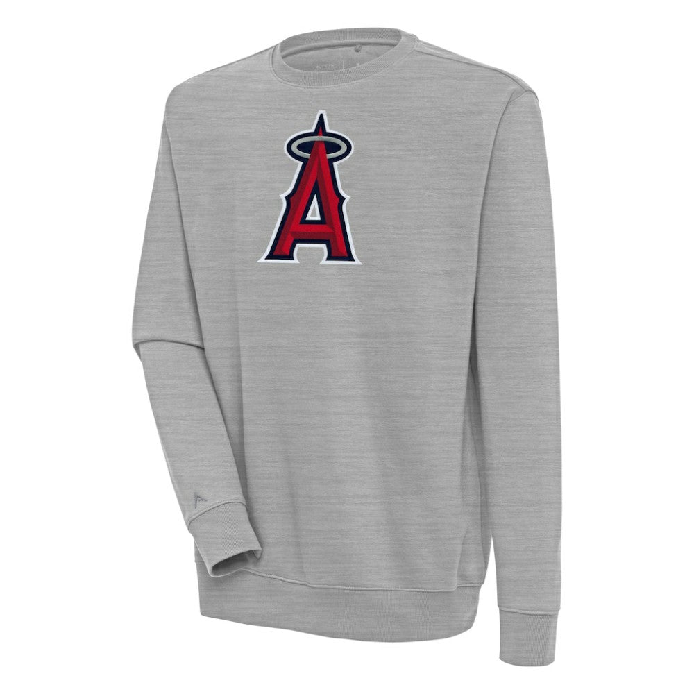 Los Angeles Angels Antigua Victory Pullover Sweatshirt - Heather Gray Pullover