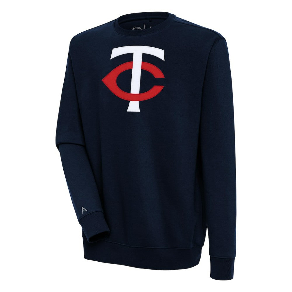 Minnesota Twins Antigua Victory Pullover Sweatshirt - Navy Pullover