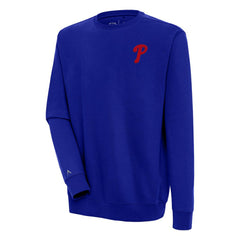 Philadelphia Phillies Antigua Victory Pullover Sweatshirt - Royal Pullover