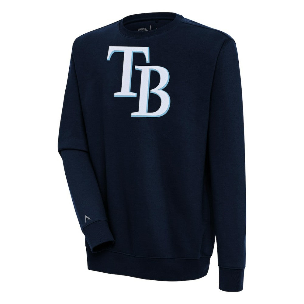 Tampa Bay Rays Antigua Victory Pullover Sweatshirt - Navy Pullover