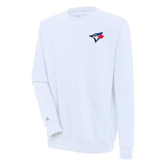Toronto Blue Jays Antigua Victory Pullover Sweatshirt - White Pullover