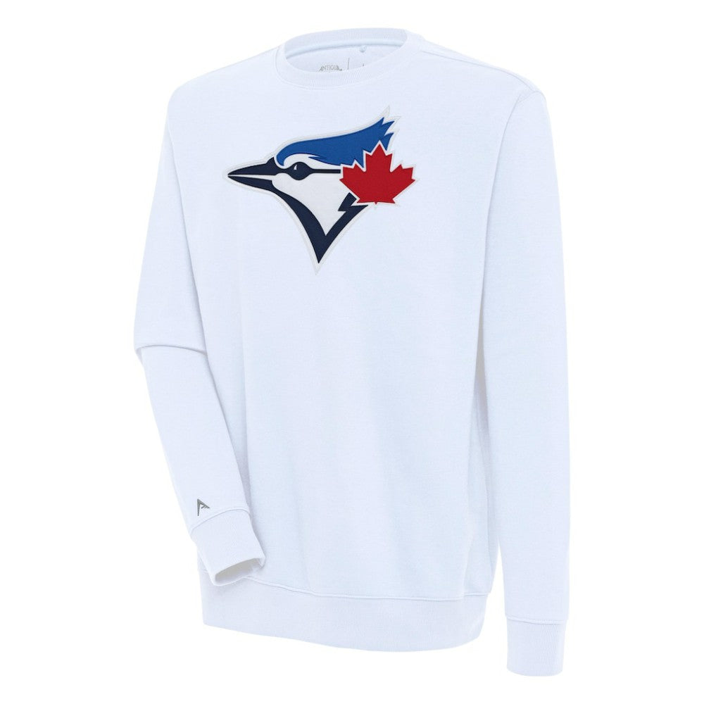 Toronto Blue Jays Antigua Victory Pullover Sweatshirt - White Pullover