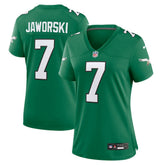 NFL Ron Jaworski Philadelphia Eagles Women's Alternate Game Jersey - Kelly Green