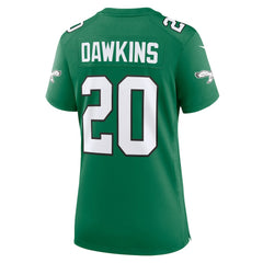 NFL Brian Dawkins Philadelphia Eagles Women's Alternate Game Jersey - Kelly Green