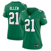 NFL Eric Allen Philadelphia Eagles Women's Alternate Game Jersey - Kelly Green