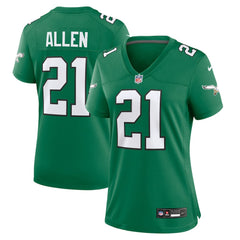 NFL Eric Allen Philadelphia Eagles Women's Alternate Game Jersey - Kelly Green