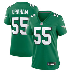 NFL Brandon Graham Philadelphia Eagles Women's Alternate Game Jersey - Kelly Green