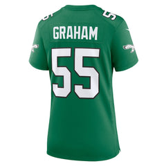 NFL Brandon Graham Philadelphia Eagles Women's Alternate Game Jersey - Kelly Green