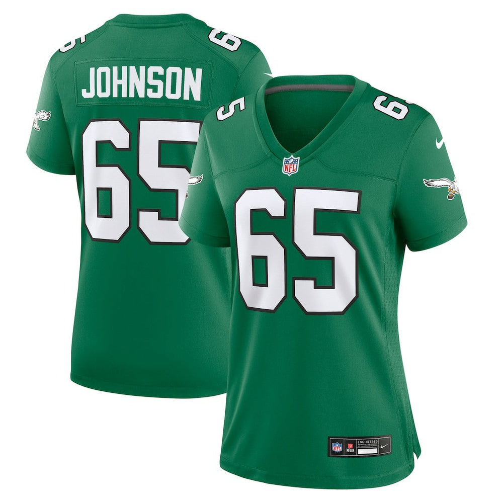 NFL Lane Johnson Philadelphia Eagles Women's Alternate Game Jersey - Kelly Green