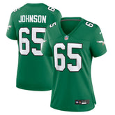 NFL Lane Johnson Philadelphia Eagles Women's Alternate Game Jersey - Kelly Green