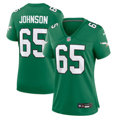 NFL Lane Johnson Philadelphia Eagles Women's Alternate Game Jersey - Kelly Green