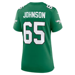 NFL Lane Johnson Philadelphia Eagles Women's Alternate Game Jersey - Kelly Green