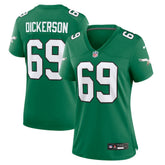 NFL Landon Dickerson Philadelphia Eagles Women's Alternate Game Jersey - Kelly Green