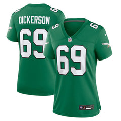NFL Landon Dickerson Philadelphia Eagles Women's Alternate Game Jersey - Kelly Green