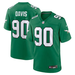 NFL Jordan Davis Philadelphia Eagles Alternate Game Jersey - Kelly Green