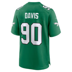 NFL Jordan Davis Philadelphia Eagles Alternate Game Jersey - Kelly Green
