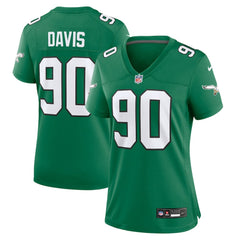 NFL Jordan Davis Philadelphia Eagles Women's Alternate Game Jersey - Kelly Green